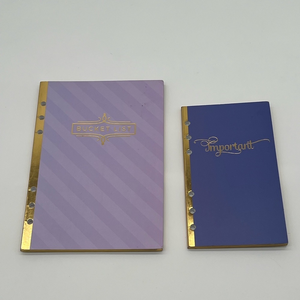 Bucket List and Important Recollections creative year journal 40 sheets each